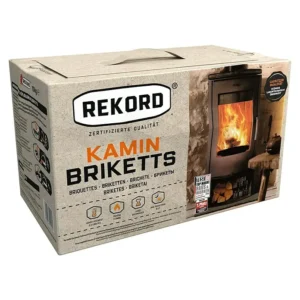 Rekord Braunkohlebriketts 10 kg, Art Verpackung: Papiertüte