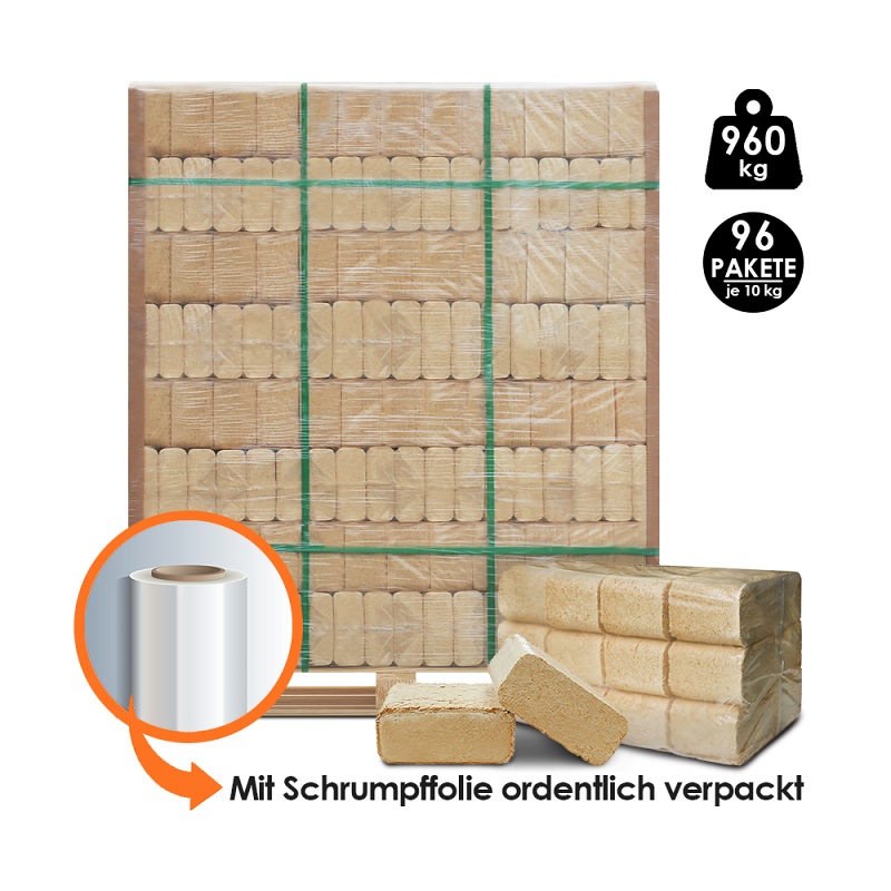 Holzbriketts (100% Kiefer) 960 kg – Bild 2