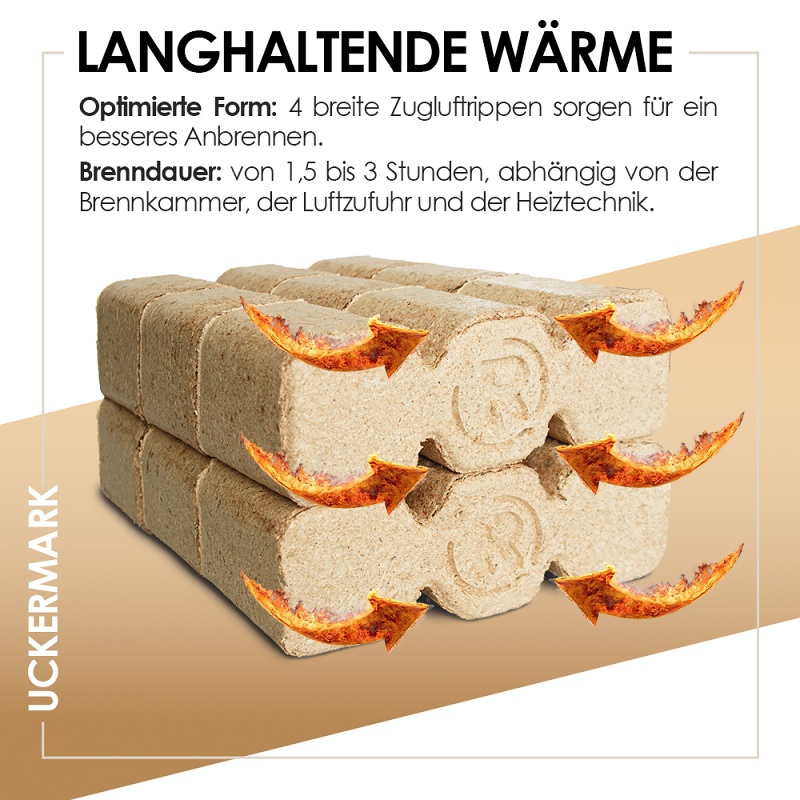 Uckermark Holzbriketts 960 kg – Bild 2
