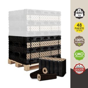 Eichenholzbriketts Pini&Kay (6x23cm) Palette 480 kg