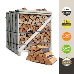 Premium Brennholz Buche 33 cm, 1,6 srm / 1RM