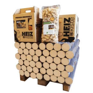 Profi Mischpalette – Pollmeier-HeizKiste-Holzwolleanzünder