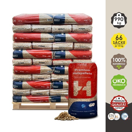 Holzpellets Hoyer (ENplusA1) 990 kg